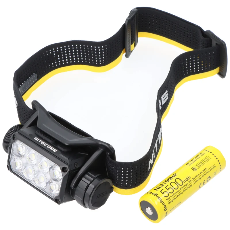 Nitecore HC75 UHE Stirnlampe, E-Focus Arbeits-Stirnlampe, 3000 Lumen, stufenlose Verstellung, wiederaufladbar