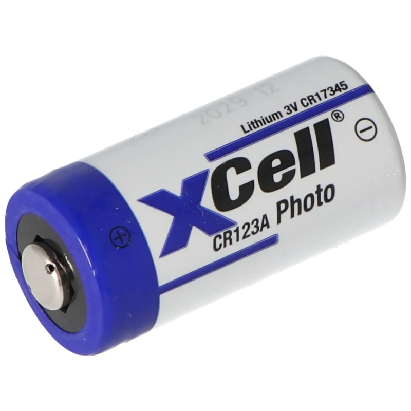 XCell Photobatterie CR123A Lithium Batterie 3 Volt max. 1550mAh, 34,5x17mm 19Gramm Lose Ware bulk