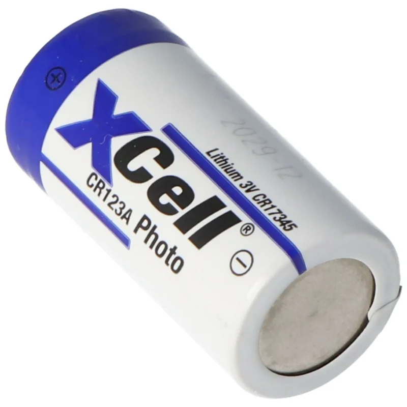 XCell Photobatterie CR123A Lithium Batterie 3 Volt max. 1550mAh, 34,5x17mm 19Gramm Lose Ware bulk
