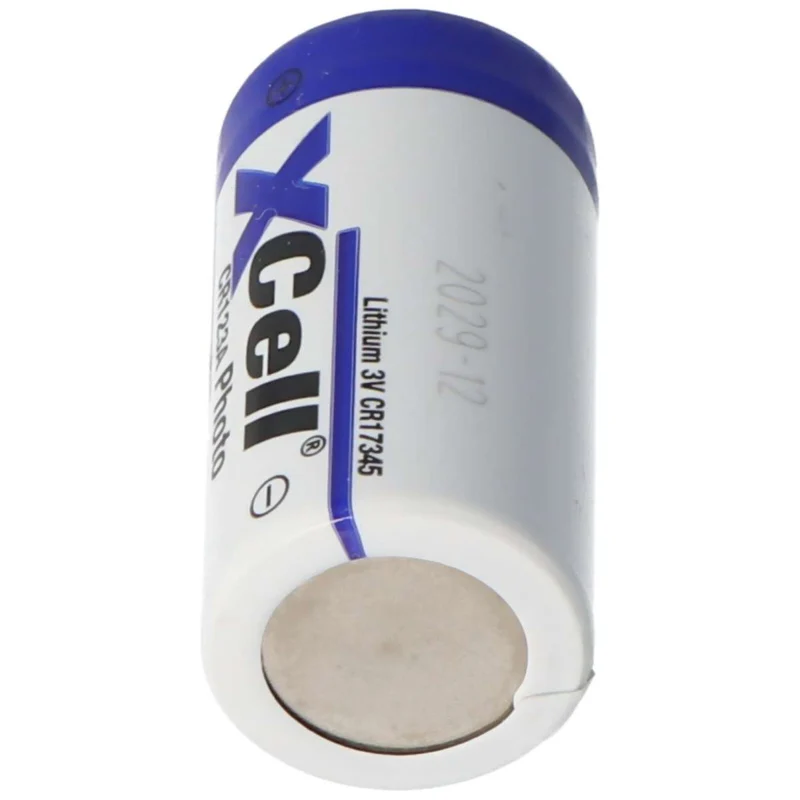 XCell Photobatterie CR123A Lithium Batterie 3 Volt max. 1550mAh, 34,5x17mm 19Gramm Lose Ware bulk