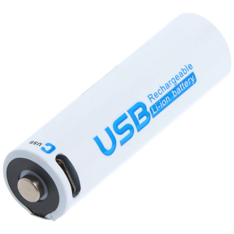 AccuCell Rundzelle 14500, AA, Li-ion, 1,5V, 1700mAh, 2,55Wh, mit USB-C Charging Port