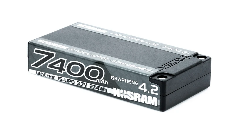 NOSRAM 1/12 Hyper LCG StockSpec GRAPHENE-4.2 7400mAh Hardcase Akku - 3.7V - 140C/70C