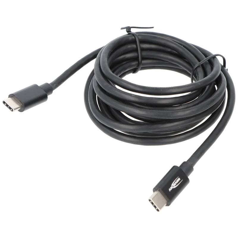 Ansmann USB Typ-C auf Typ-C Daten- und Ladekabel, 2 Meter