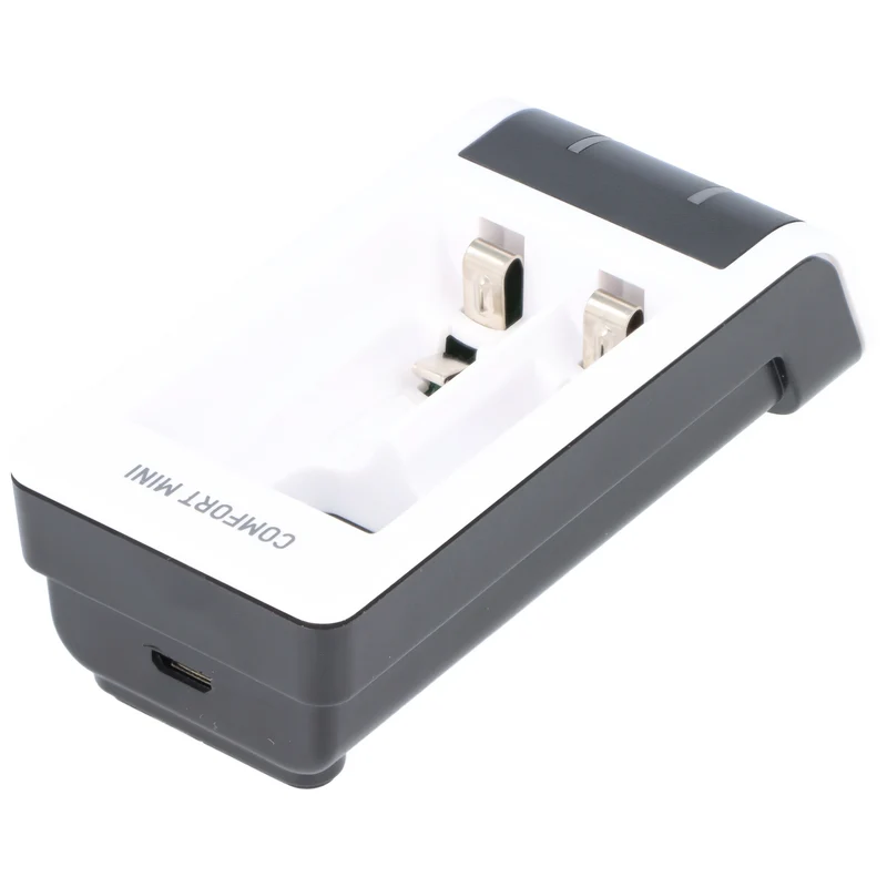 Ansmann Schnell-Ladegerät Comfort Mini für 1-2 NiMH Micro AAA, Mignon AA Akkus, USB Eingang