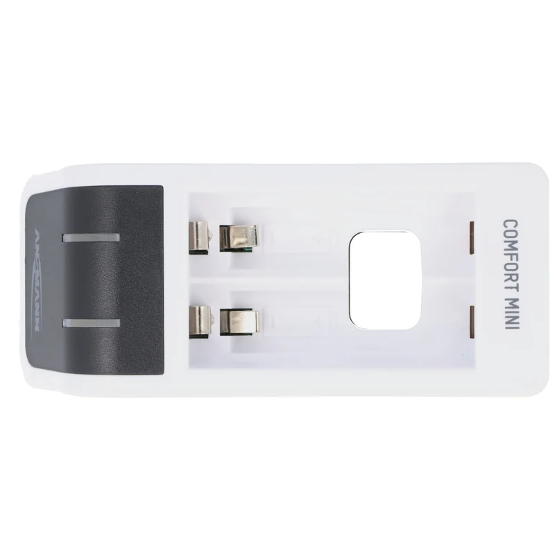 Ansmann Schnell-Ladegerät Comfort Mini für 1-2 NiMH Micro AAA, Mignon AA Akkus, USB Eingang