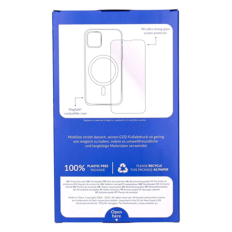 Mobilize Protection Pack iPhone 15 Plus Ledercase braun und Displayschutz