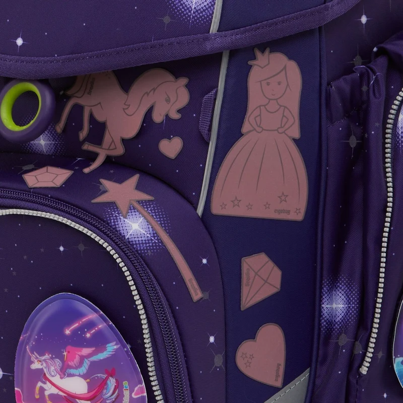 Ergobag Zubehör - Set de pegatinas reflectantes 8 piezas (Prinzessin)