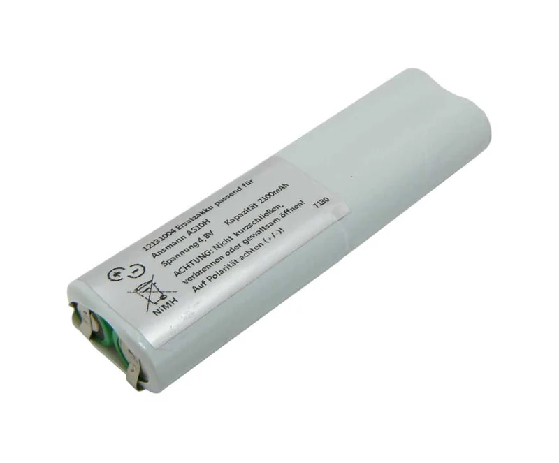 AccuCell Ersatzakku NiMH 4,8V 2100mAh passend für Ansmann AS10H