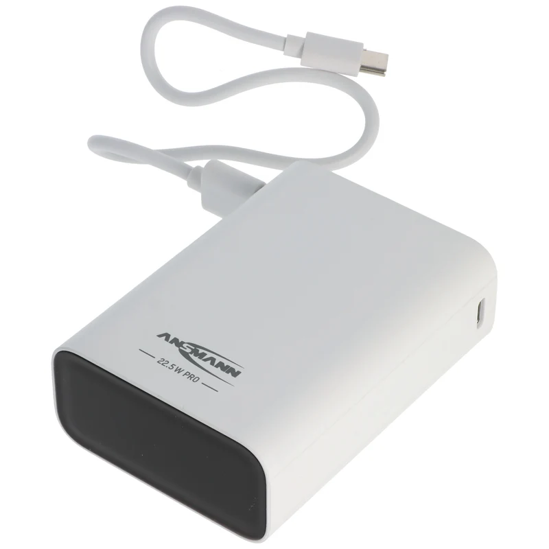 Ansmann Powerbank PB222PD 20.000mAh, schnellladefähig, ultrakompakt und leicht, weiß