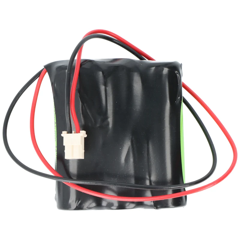 AccuCell Notleuchtenakku NiMH 3,6V 1500mAh F1x3 Mignon AA mit 110mm Kabel und Stecker, ersetzt Beghelli 415097001