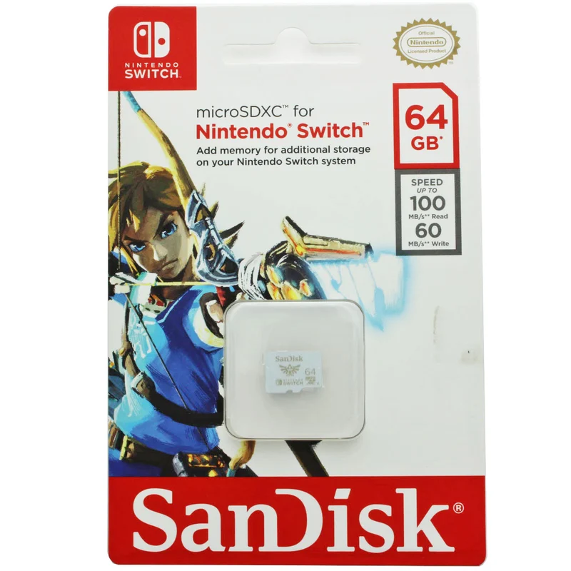SanDisk MicroSDXC Speicherkarte für Nintendo Switch mit 64GB