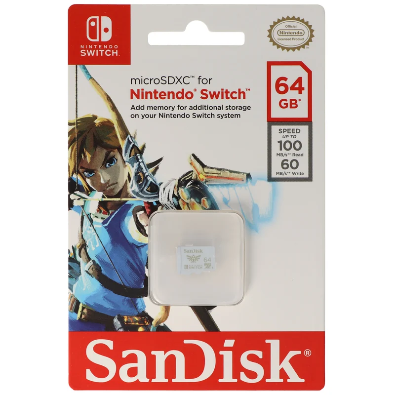 SanDisk MicroSDXC Speicherkarte für Nintendo Switch mit 64GB