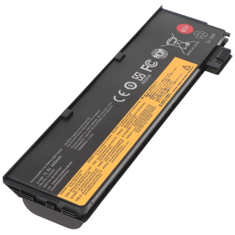 AccuCell Akku passend für Lenovo ThinkPad T470, T480, 61+, Li-ion, 10,8V, 4400mAh, 47,5Wh