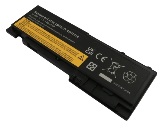 AccuCell Akku passend für Lenovo ThinkPad T420s, T430s, Li-Polymer, 11,1V, 4200mAh, 46,6Wh, schwarz