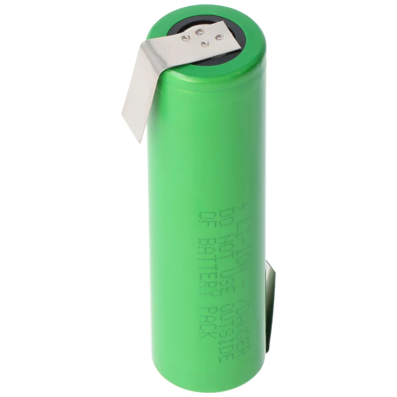 Sony Konion US18650VTC5D Akku, 3,6V bis 3,7V 2800mAh, maximal 35A Stromabgabe, mit Lötfahne Z-Form