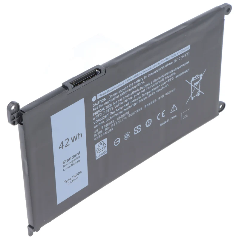 AccuCell Akku passend für Dell Inspiron 15 5584, Li-Polymer, 11,4V, 3680mAh, 42Wh