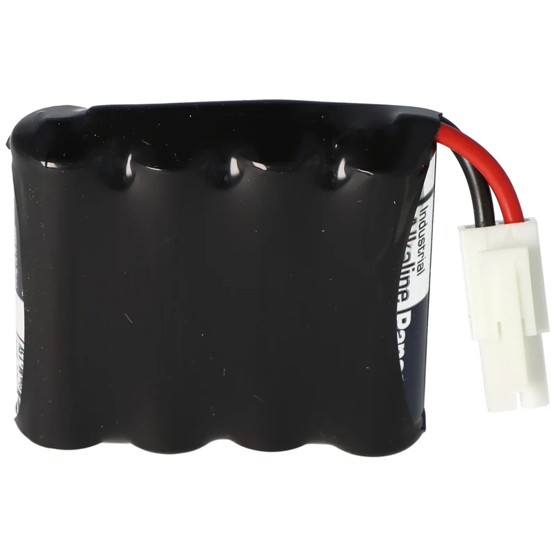 AccuCell 6 Volt Batterie passend für SAG Schlagbaum Schließanlagen, Typ 3850000.020.000, 3850000020000 mit Kabel und Stecker