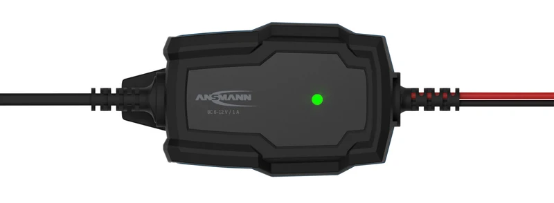 Ansmann BC 6-12V/1A 5-Stufen Kfz-Ladegerät mit automatischer Spannungserkennung für 6V und 12V Blei-Säure-, Blei-Gel- und Blei-Vlies-Batterien
