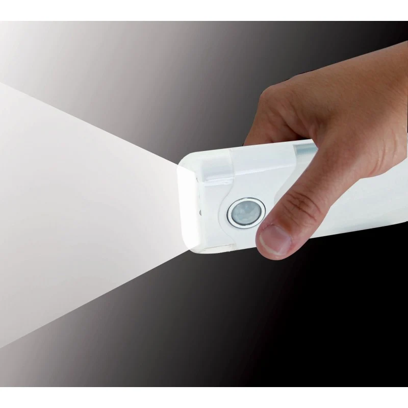 Velamp LED Nachtlicht mit automatischer Notbeleuchtung, Anti-Blackout, praktische Taschenlampenfunktion, mit Bewegungsmelder und PIR-Sensor, vertikale Buchse