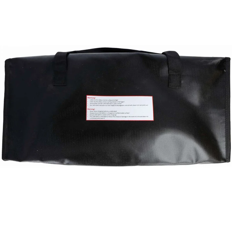 AccuCell Li-ion AkkuSafe - BikeBag E-Bike Akku Aufbewahrungstasche, schwarz, Abmessungen 150 x 450 x 200mm