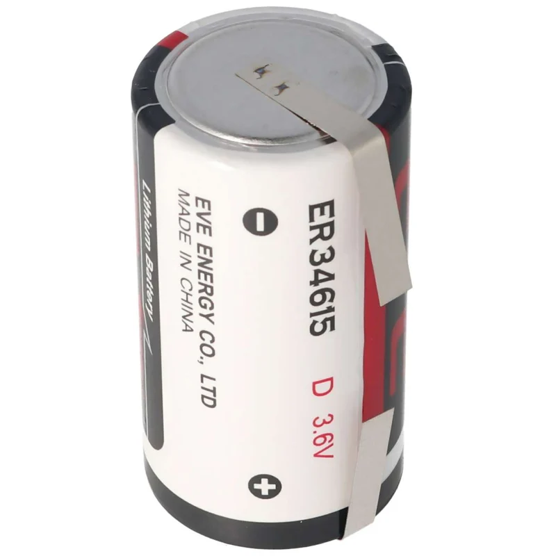 EVE ER34615 D S EVE Herst.Nr: ER34615DSEVE 3,6 Volt 19000mAh mit Lötfahnen in U-Form