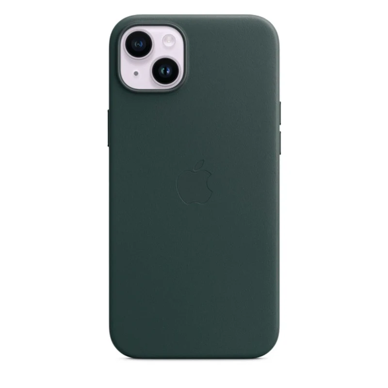 Apple Leder Case mit MagSafe für iPhone 14 Plus Waldgrün