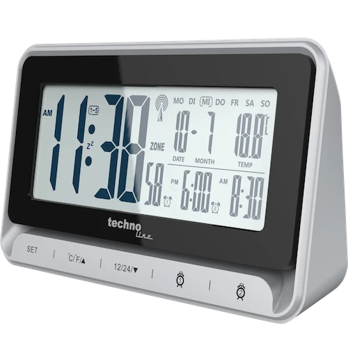 Technoline WT 290 - digitaler Funkwecker mit Datums-, Wochentags- und Weckzeitanzeige