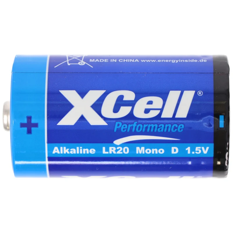 Xcell Batterie Alkaline Mono, LR20, D, 61,5x34,2mm, 2er Blister