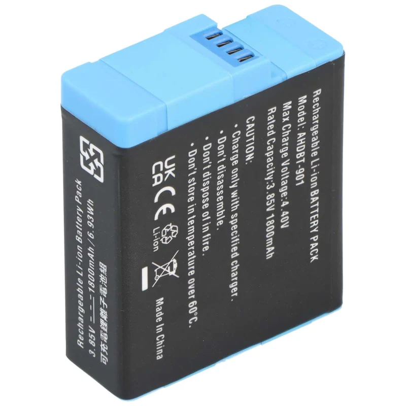 AccuCell Akku passend für GoPro Hero 9 Hero 10 Li-ion 3,85V 1800mAh 6,9Wh