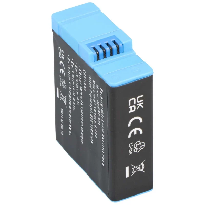 AccuCell Akku passend für GoPro Hero 9 Hero 10 Li-ion 3,85V 1800mAh 6,9Wh