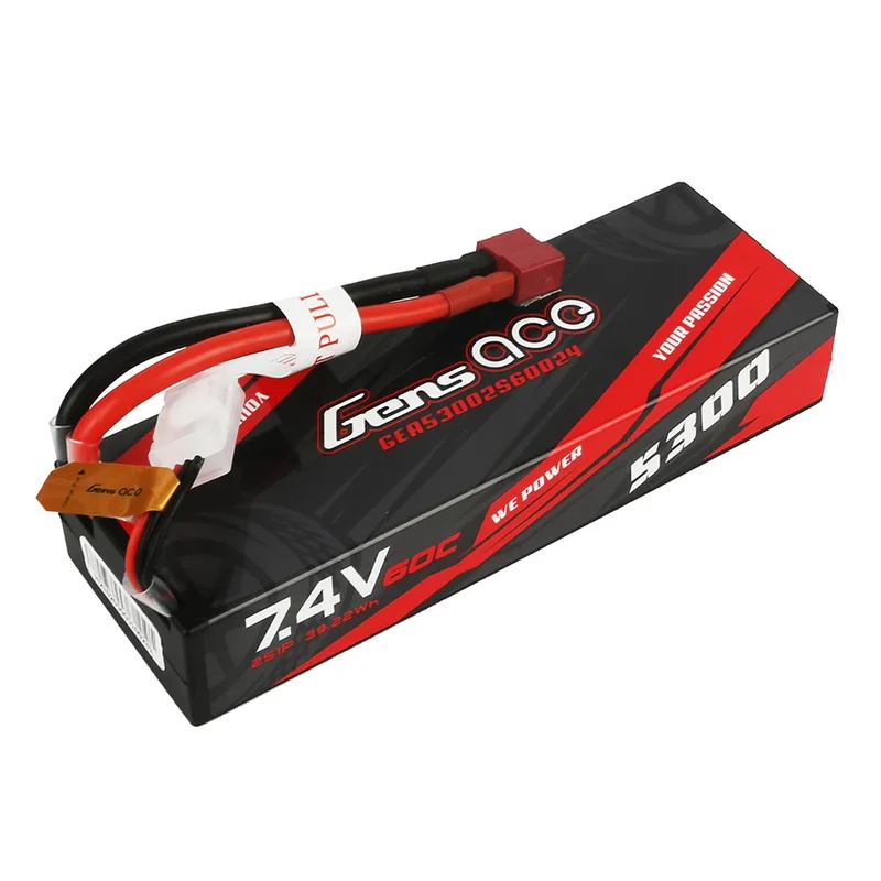Gens Ace 5300mAh 2S 60C 7,4 V LiPo-Akku mit Deans-Stecker