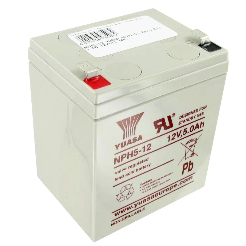 YUASA NP5-12L Akku Blei PB 12Volt 5Ah 90x70x106mm
