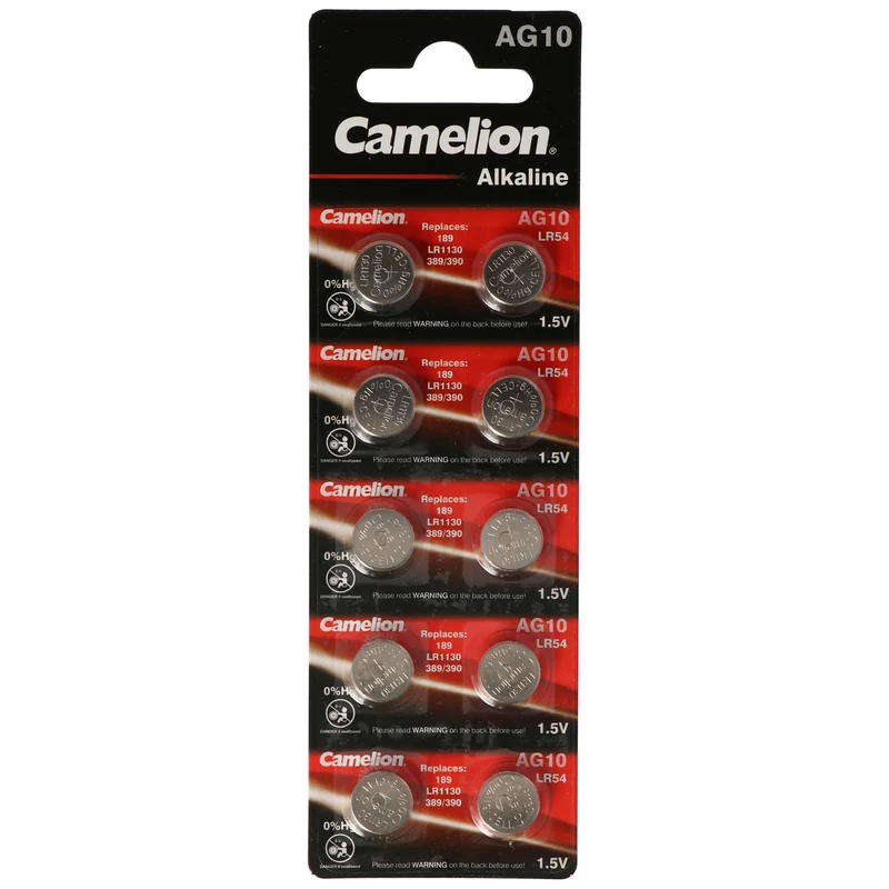 Camelion Knopfzelle LR54, AG10, LR54, LR1130, 189, RW89 (10 St.)