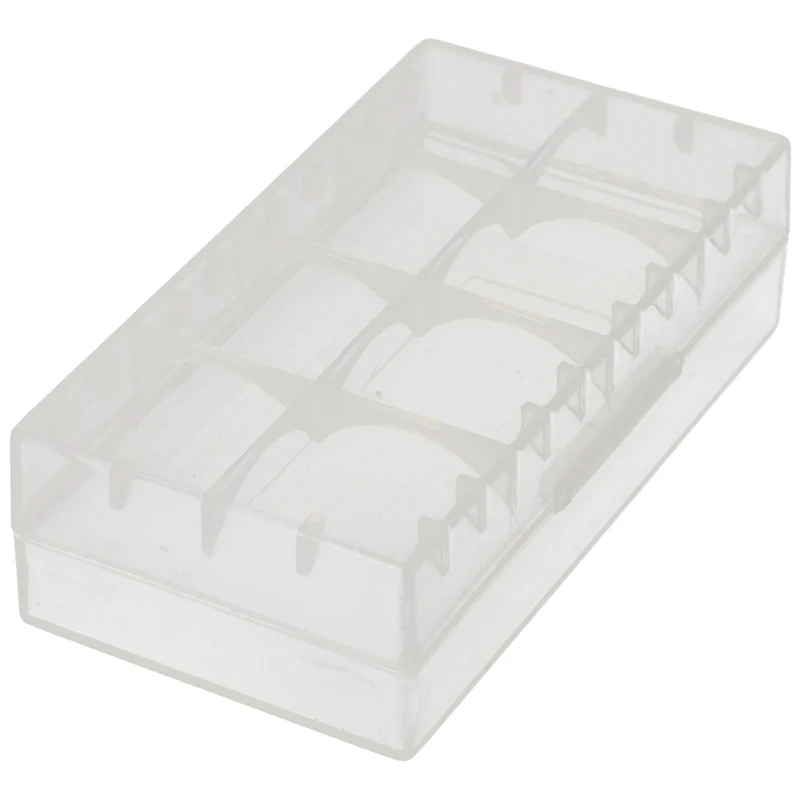 AccuCell Universal 4er Akkuschutzbox für CR123A Akku, CR 16340 oder 2 CR 18650 Akku, Batterien