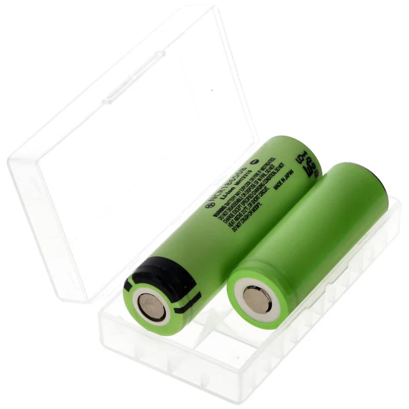 AccuCell Universal 4er Akkuschutzbox für CR123A Akku, CR 16340 oder 2 CR 18650 Akku, Batterien