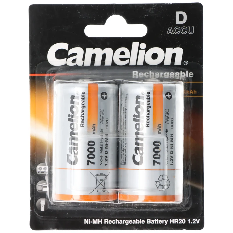 Camelion Mono D Akku, NiMH, 1,2V 7000mAh, 2er Blister