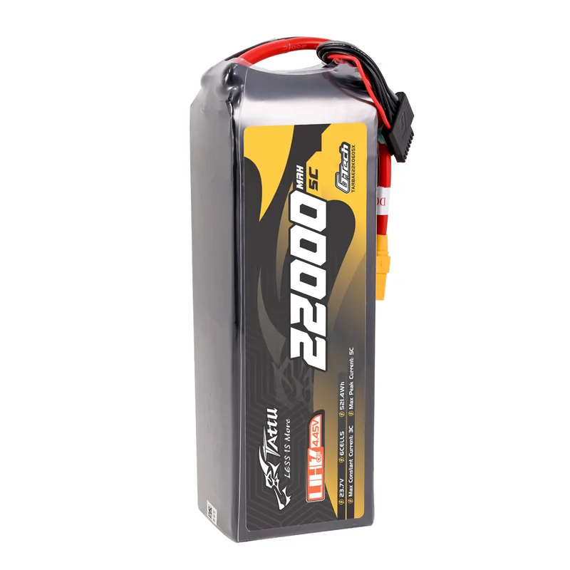 Tattu G-Tech Ultrahochspannung 22000mAh 5C 23,7 V 6S1P XT90S-F Lipo-Akku