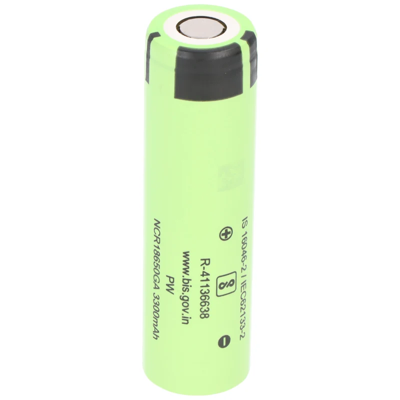 Panasonic NCR18650GA 3,6V - 3,7V 3300mAh Pluspol flach 65,3x18,3mm