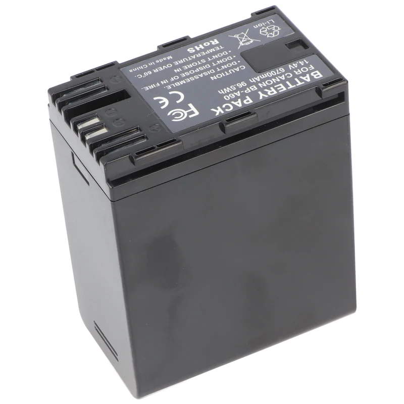 AccuCell Akku passend für CANON BP-A60 Li-Ion 14.4V 6700mAh
