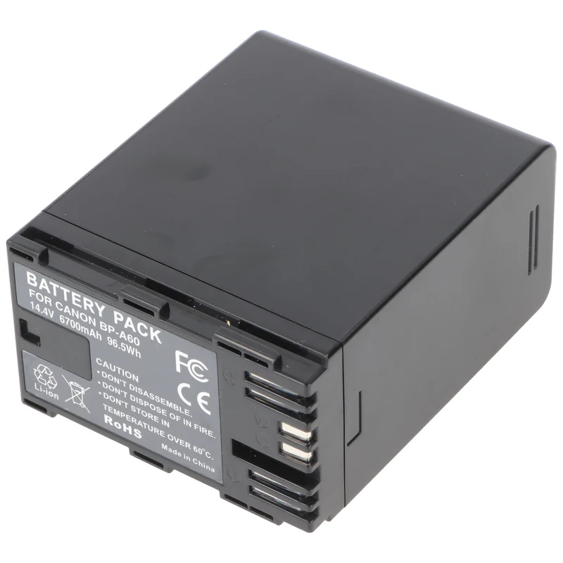 AccuCell Akku passend für CANON BP-A60 Li-Ion 14.4V 6700mAh