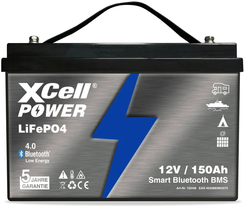 XCell LiFePO4 Smart BMS 12,8V / 150Ah Pro Ultimate inkl. 4.0 Bluetooth