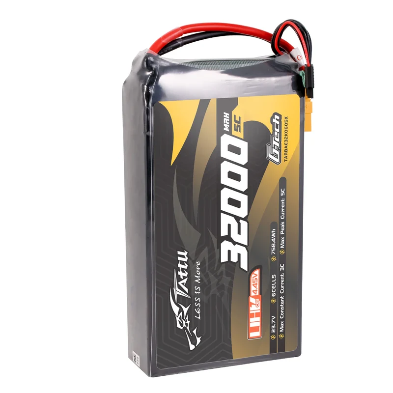 Tattu G-Tech Ultrahochspannung 32000mAh 5C 23,7V 6S1P XT90S-F Lipo-Akku