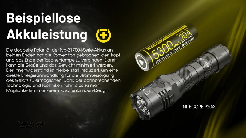 Nitecore Li-Ion Akku 21700, 5300mAh, NL2153HPi