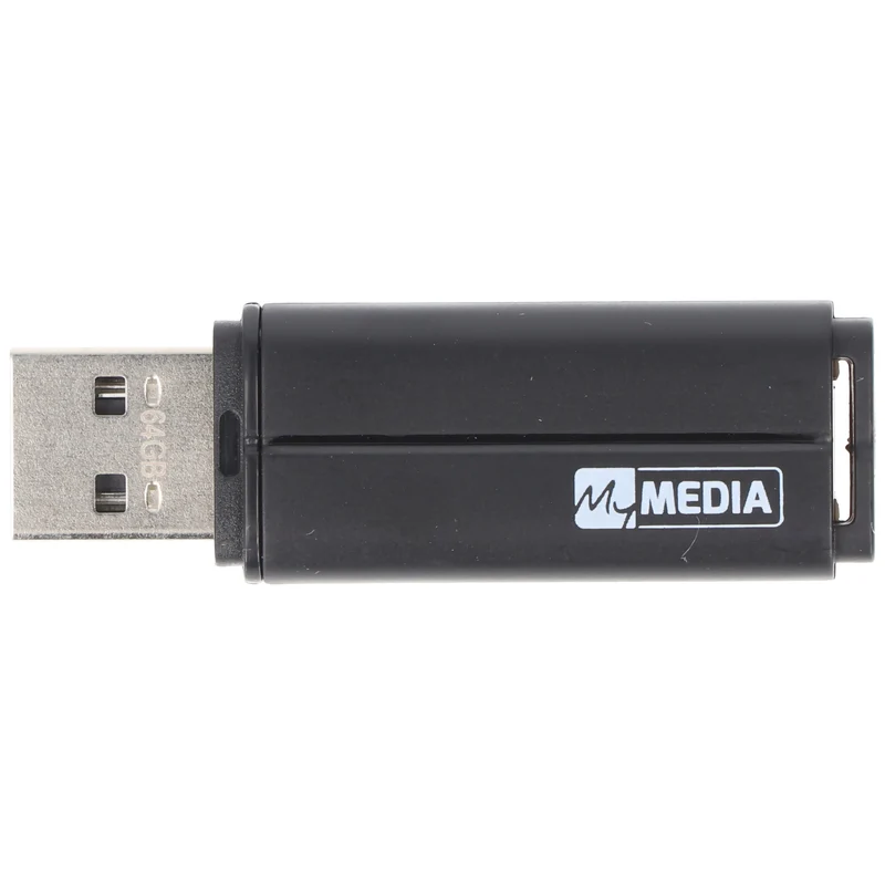 Mymedia USB 2.0 Stick 64GB, schwarz Retail-Blister