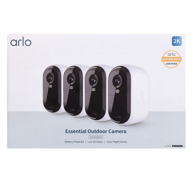 Arlo Essential 2K Outdoor Camera Set 2. Generation VMC3450 refurbished certified Version