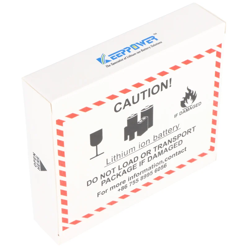 KEEPPOWER Protected 16340, Aufladbar, Li-Ion Akku, 3,7V, 950mAh, 3,52Wh, mit Aufbewahrungsbox (2 St.)