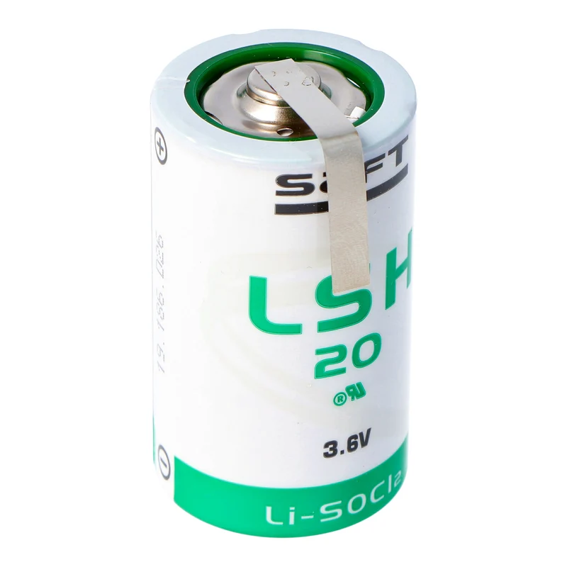 SAFT LSH 20 Lithium Batterie 3.6V Primary LSH20 mit Z-Lötfahnen