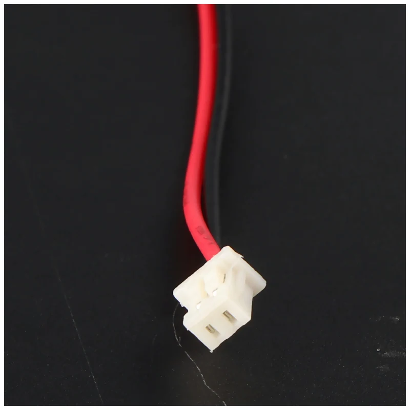 AccuCell CMOS Batterie CR2032 mit Stecker, Backup Lithium Batterie, Stecker ca. 3,2x4mm, Kabellänge 7 cm