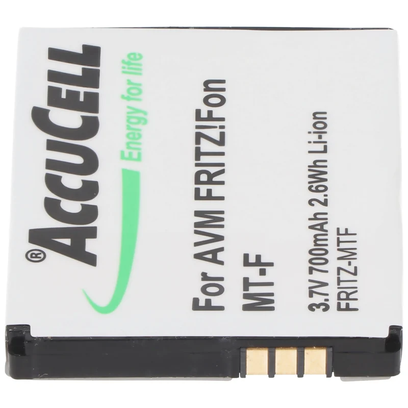AccuCell Akku passend für schnurlos Telefon FritzFon MT-F Akku 312BAT006, 312BAT016