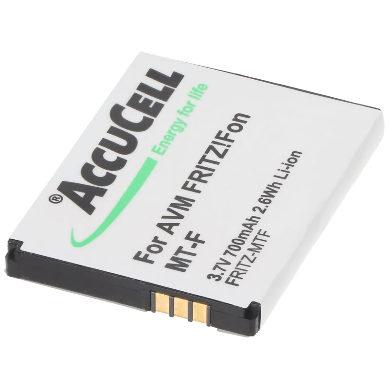 AccuCell Akku passend für schnurlos Telefon FritzFon MT-F Akku 312BAT006, 312BAT016